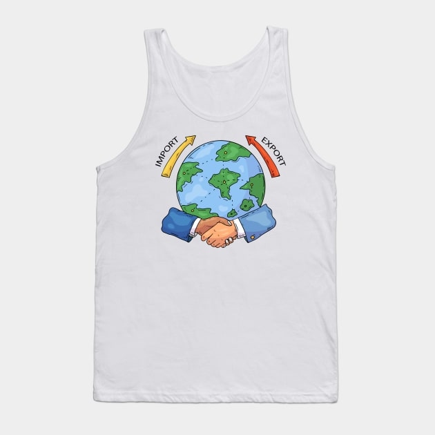 Import Export infographic Tank Top by Mako Design 